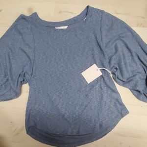 Lauren Conrad blue knit shirt
